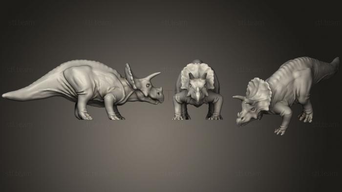 Статуэтки животных Triceratops (3)